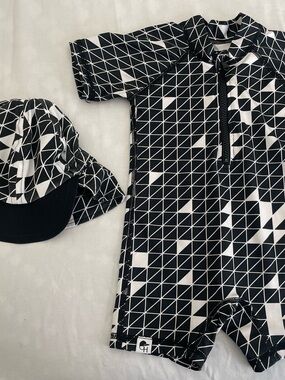 George Hats Sunsuit with matching Swim Hat